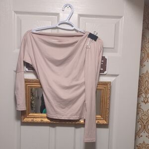 Off-Shoulder Long Sleeve Top